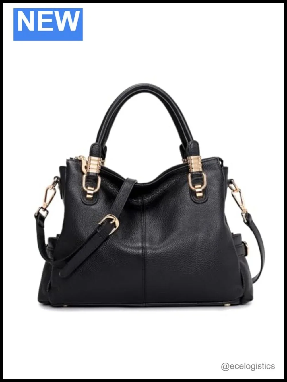 Leather Tote & Crossbody Bag Set, 2-Piece Handbags